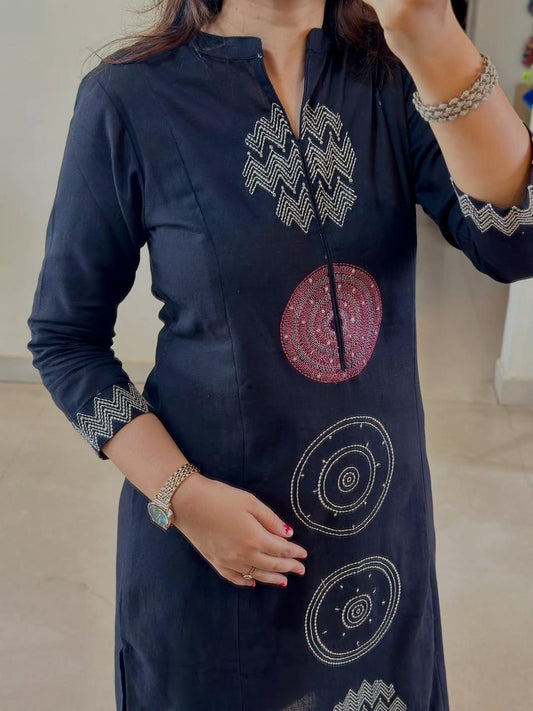 Ivory Bloom Kurta Pant Dupatta